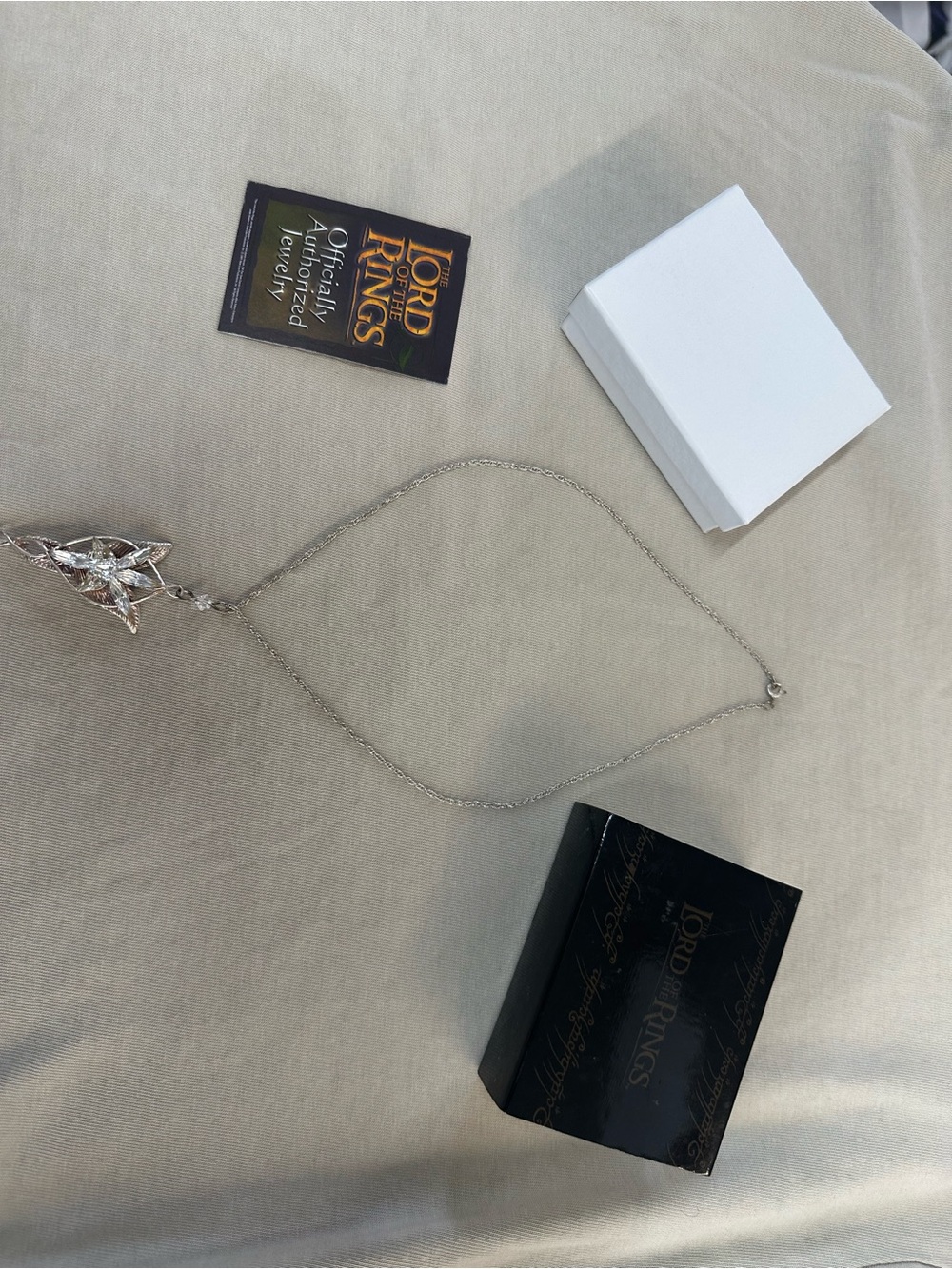 Lord of the rings Arwen evenstar .925 sterling necklace and pendant